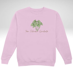 Taro Leaf Shirt, Taro Colocasia Esculenta, Minimalist Plant Lover Shirt, Monstera Leaf, Kalo, Green Plant Sweatshirt, Plant Lady crewneck