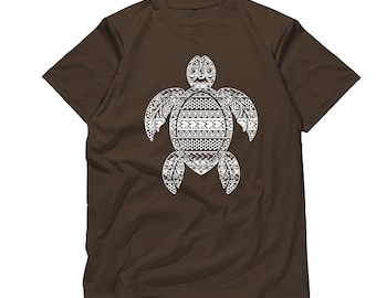 Tribal Sea Turtle T-shirt, Ocean Lover Tee