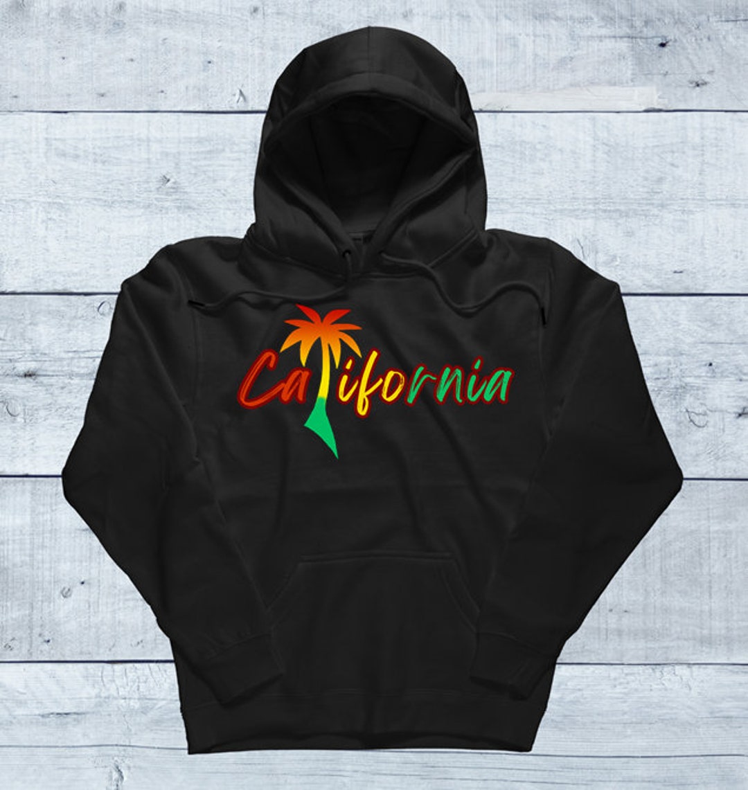 Rasta Color Hoodie, California Hoodie, Colorado Rasta Hoodie ...