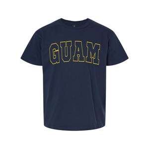 Shirt Guam, shirt Chamorro, shirt Marianen, sweatshirt en hoodie Guam, Guam reiscadeau, minimalistische ronde hals, briefshirt afbeelding 2