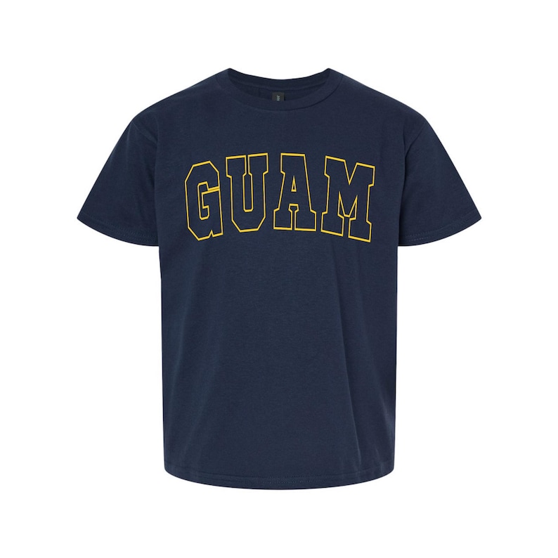 Shirt Guam, shirt Chamorro, shirt Marianen, sweatshirt en hoodie Guam, Guam reiscadeau, minimalistische ronde hals, briefshirt afbeelding 2