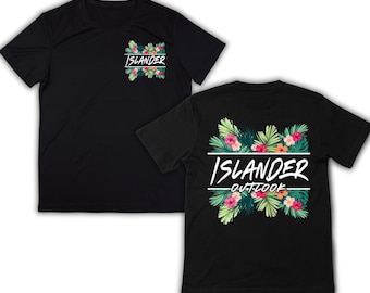 Pacific Islander Outlook Graphic Tee, Tropical Flower, Micronesian, Polynesian, Melanesian T-shirt