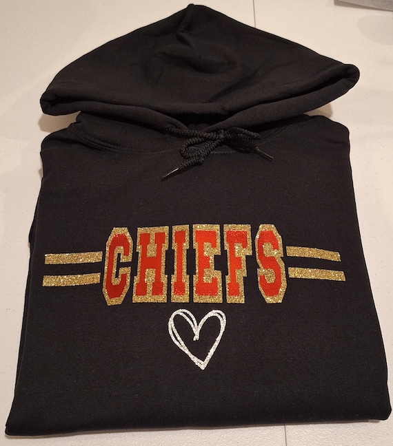 Glitter Kansas City Hoodied / Kansas City fan KC Football sweatshirt Kansas City Rhinestone Sweatshirt  main image 3