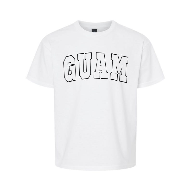 Shirt Guam, shirt Chamorro, shirt Marianen, sweatshirt en hoodie Guam, Guam reiscadeau, minimalistische ronde hals, briefshirt afbeelding 4