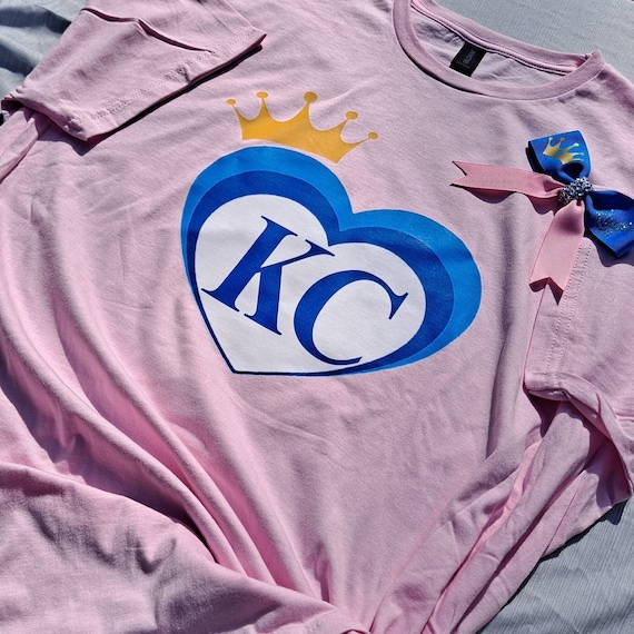 Ladies KC Royals Heart T-shirt KC Royals Crown T-shirt -  Canada