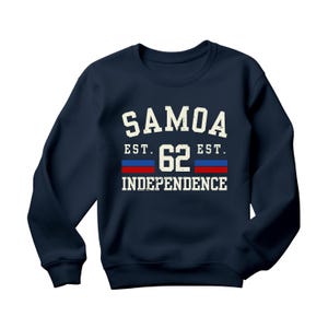 Samoa Flag Sweatshirt, Vintage Distressed Souvenir Shirt