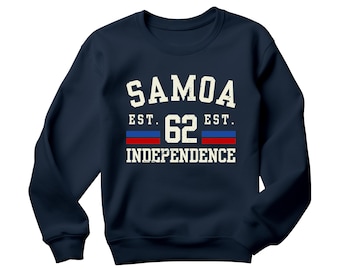 Sudadera con la bandera de Samoa, camiseta vintage de recuerdo desgastada