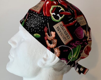 Gorro quirúrgico con lazo en la espalda, Du Rag, gorro para soldar, protector de casco, talla única, diseño unisex, confeccionado a mano en Canadá