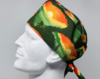 Gorro quirúrgico BIGFOOT con cierre ajustable, tipo pañuelo para la cabeza o gorro de soldar, talla única, diseño unisex, confeccionado a mano en Canadá.