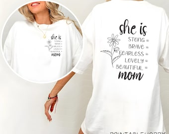 Ella es mamá SVG, regalo para el Día de la Madre, camiseta de la vida de mamá (descarga digital)