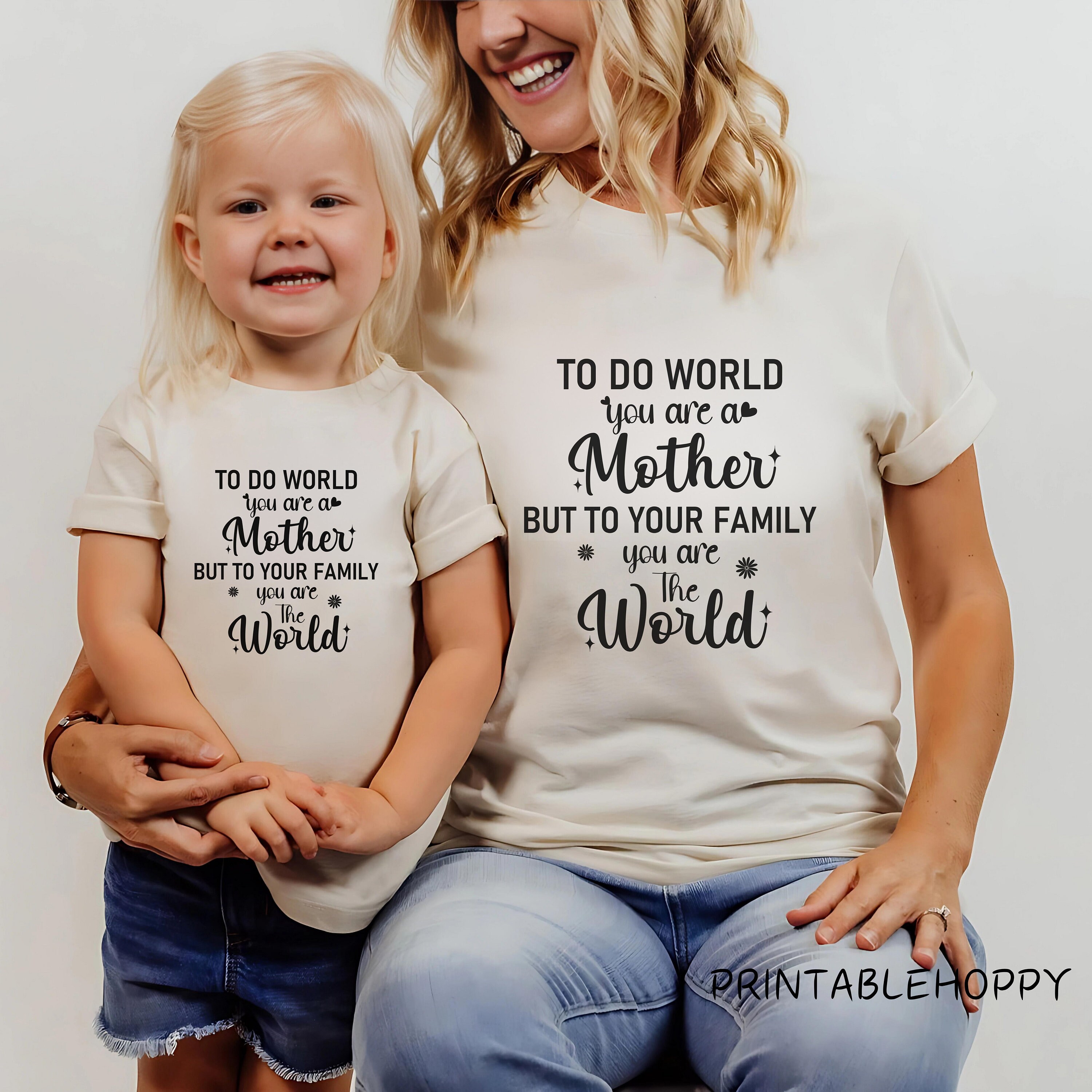 Coppia Di T-Shirt Mamma E Figlia 'Me & Mini Me In Viaggio' - Magliette Coordinate In Cotone, Regular Fit - Idea Regalo Per Mamma E Bambina