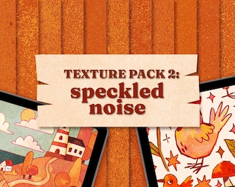Speckled Noise Textures: Digital Art Grain (JPG, PDF Tutorial)