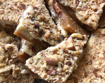 White Chocolate Almond Toffee