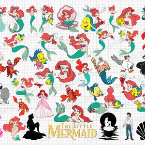 The Little Mermaid SVG The Little Mermaid Ariel SVG The Little Mermaid Ariel Birthday Girl SVG The Little Mermaid Cut Files
