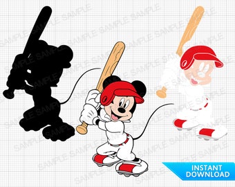 Baseball SVG Maus SVG Maus Baseball SVG-Datei Maus Baseball Schnittdateien Maus Baseball Cricut Maus Baseball Clipart Baseball Png