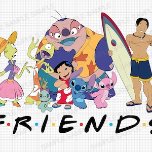 Lilo and Stitch SVG Lilo and Stitch Friends SVG Friends Stitch SVG Friends Lilo Svg Lilo Friends Svg Stitch Friends Cricut Files