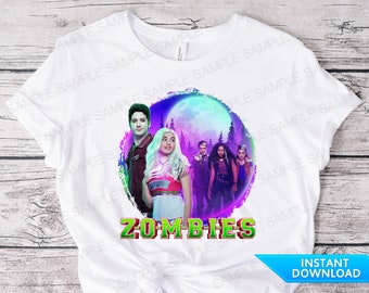 Zombies PNG Zombies Iron On Transfer Zombies Clipart Zombies Birthday Party Zombies Shirt Zombies Tshirt