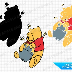 Winnie the Pooh SVG Winnie the Pooh Cut Files Winnie the Pooh Cricut Winnie the Pooh Png Winnie the Pooh Silhouette Winnie the Pooh Clipart