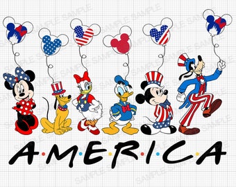 Mickey Mouse 4th of July PNG Mickey Mouse PNG Mickey Mouse 4th of July Iron On Transfer Mickey Mouse America PNG File