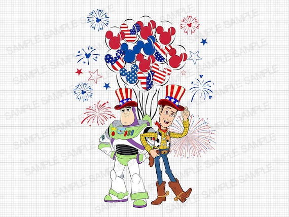 Toy Story 4th of July PNG Toy Story PNG Toy Story 4th of July Iron On Transfer Toy Story Independence Day PNG Woody 4th July Png Buzz Png