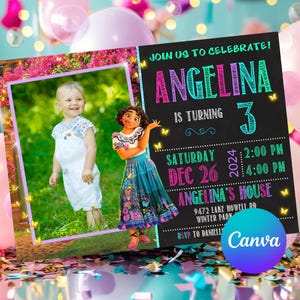 Encanto Invitation Encanto Birthday Encanto Party Encanto Editable Invitation Encanto Digital Printable File