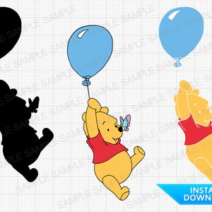 Winnie the Pooh SVG Winnie the Pooh Cut Files Winnie the Pooh Cricut Winnie the Pooh Png Winnie the Pooh Silhouette Winnie the Pooh Clipart