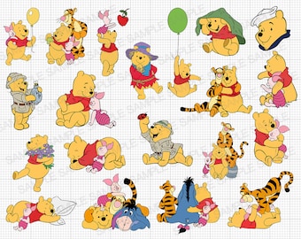 Winnie the Pooh SVG Winnie the Pooh Cut Files Winnie the Pooh Cricut Winnie the Pooh Png Winnie the Pooh Silhouette Winnie the Pooh Clipart