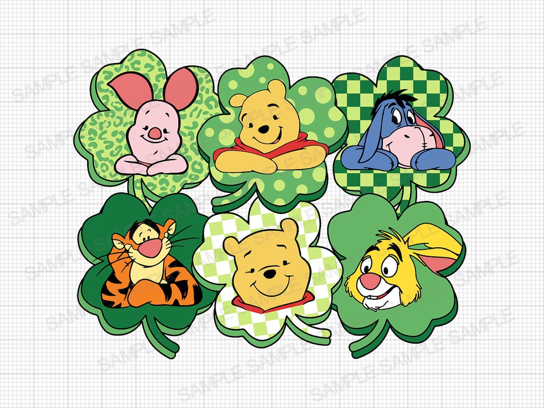 Winnie the Pooh Happy St Patricks Day SVG Winnie the Pooh SVG Saint