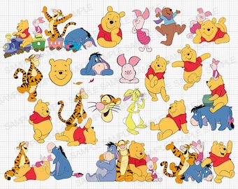 Winnie the Pooh SVG Winnie the Pooh Cut Files Winnie the Pooh Cricut Winnie the Pooh Png Winnie the Pooh Silhouette Winnie the Pooh Clipart