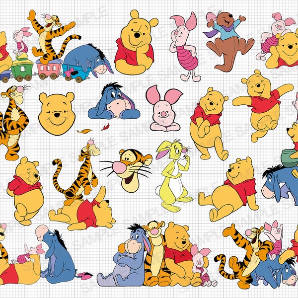 Winnie the Pooh SVG Winnie the Pooh Cut Files Winnie the Pooh Cricut Winnie the Pooh Png Winnie the Pooh Silhouette Winnie the Pooh Clipart