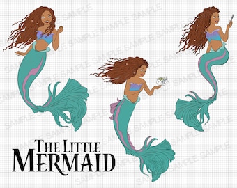 The Little Mermaid SVG The Little Mermaid Ariel SVG The Little Mermaid Ariel Birthday Girl SVG The Little Mermaid Cut Files