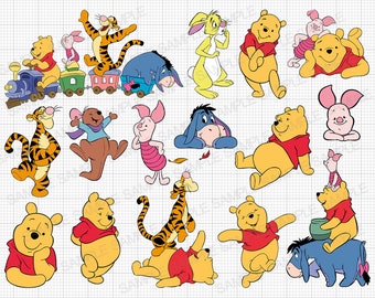 Winnie the Pooh SVG Winnie the Pooh Cut Files Winnie the Pooh Cricut Winnie the Pooh Png Winnie the Pooh Silhouette Winnie the Pooh Clipart