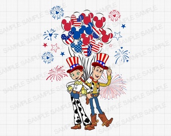 Toy Story 4th of July PNG Toy Story PNG Toy Story 4th of July Iron On Transfer Toy Story Independence Day PNG Woody 4th July Png Buzz Png