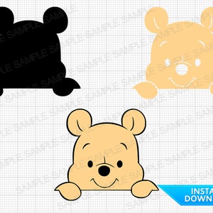 Baby Winnie the Pooh SVG Baby Winnie the Pooh Cut Files Baby Winnie the Pooh Cricut Baby Winnie the Pooh Png Baby Winnie the Pooh Silhouette