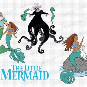 The Little Mermaid SVG The Little Mermaid Ariel SVG The Little Mermaid Ariel Birthday Girl SVG The Little Mermaid Cut Files