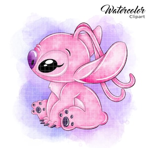 Stitch aquarel png engel aquarel png lilo en stitch png engel aquarel prints Stitch clipart png-bestanden