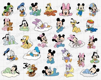 Baby Mouse SVG First Birthday Cut Files Bundle 1st Birthday Cricut Baby Mouse Clipart Baby Mouse Png