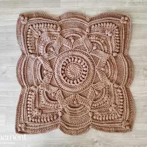 CROCHET PATTERN crochet rug pattern square rug crochet for home decor rug pattern