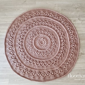 CROCHET RUG PATTERN crochet round rug crochet carpet home decor crochet mat pattern rug nursery room rug round rug crochet pattern