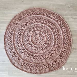 CROCHET RUG PATTERN crochet round rug crochet carpet home decor crochet mat pattern rug boy room rug round rug crochet pattern