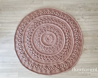 CROCHET RUG PATTERN crochet round rug crochet carpet home decor crochet mat pattern rug boy room rug round rug crochet pattern