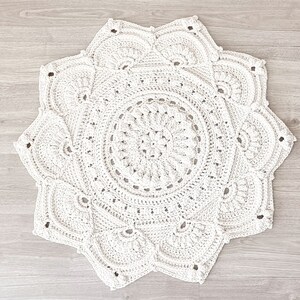 CROCHET PATTERN Crochet Rug Pattern Doily Pattern Doily Rug Crochet ...