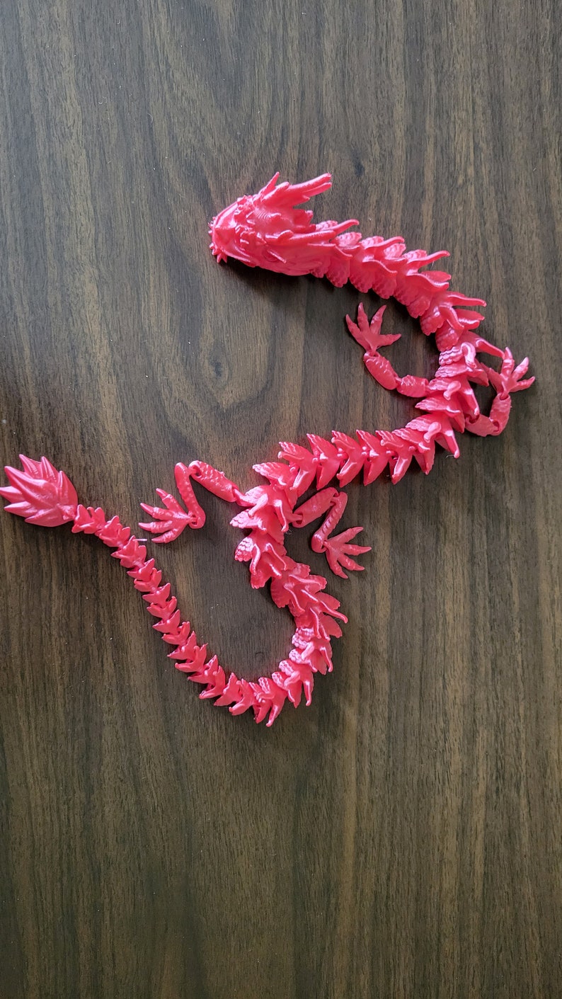 Flexifactory Imperial Dragon 3D Printed Toy - Etsy