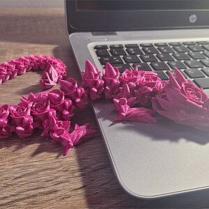 Rose Dragon 3D Printed Articulating Fidget Toy
