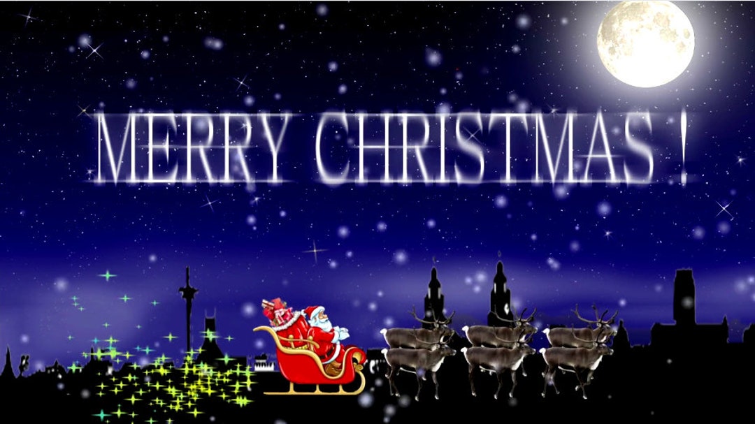 Animierte WeihnachtsEKarte mit Musik digitale Karte Etsy Österreich