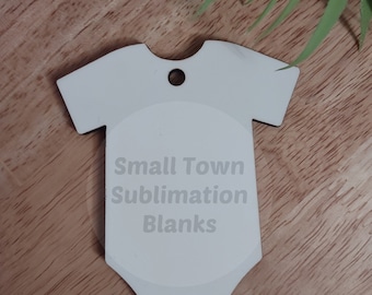 Sublimation blank baby body suit, Blanks, unisub, mdf, Laser cut, Babies, Baby clothing, Christmas ornament, babys birth announcements , USA