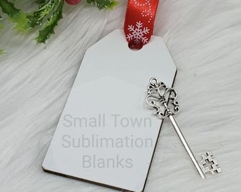 Sublimation blank Santa's Magic Key, Christmas ornament, Kids, Santa Claus, Key, tag, blanks, Christmas eve