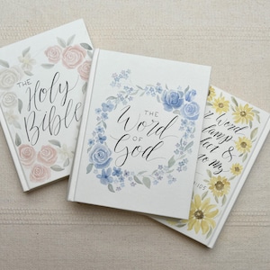 Customized Watercolor Hand Painted ESV Journaling Bible