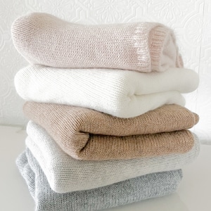Pure Cashmere Baby Blanket . 100% Cashmere . Machine Washable . Made in the USA . Mongolian Cashmere