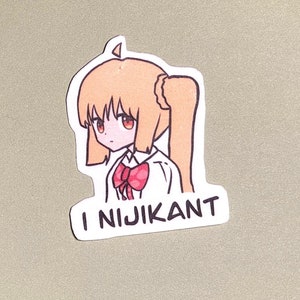 i nijikant | lonely rocker anime drummer girl meme sticker and magnet
